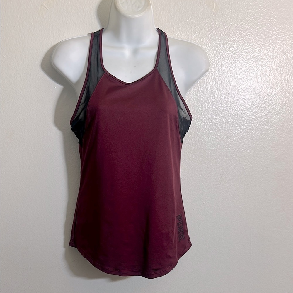 PINK Victoria's Secret Multicolored Fitted Cut Out Tank Top